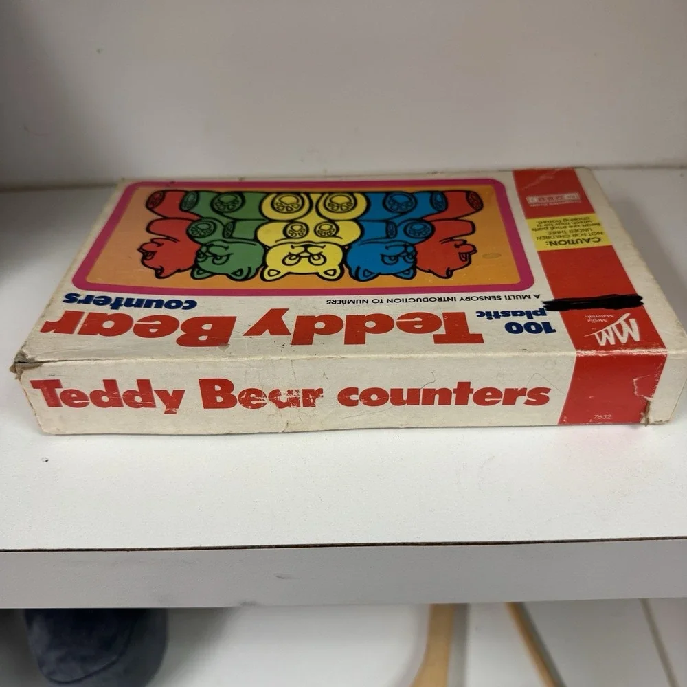 1985 VTG Teddy Bear Counters Multi-Sensory Intro to Numbers Mostly Complete (95)